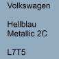 Preview: Volkswagen, Hellblau Metallic 2C, L7T5.